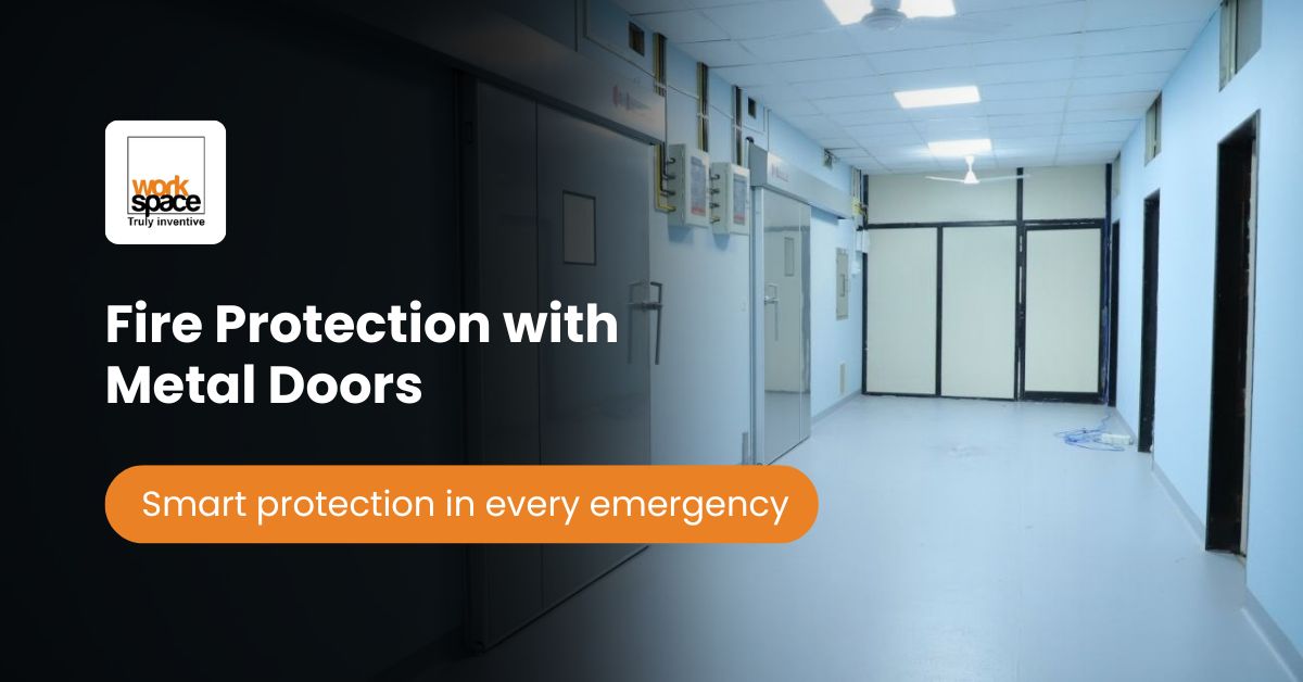 Metal fire door